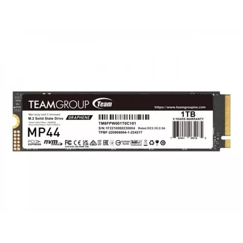 Team Group MP44 - SSD - 1 TB - Interný - M.2 2280 - PCIe 4.0 x4 (NVMe)