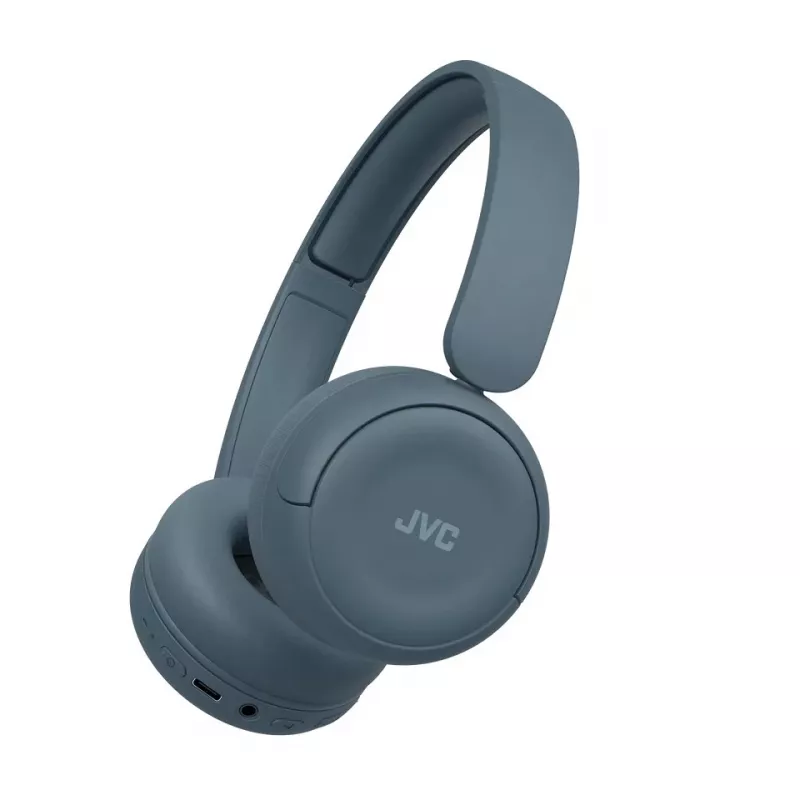 Headset JVC HA-S59W — káblový & bezdrôtový Bluetooth, supraaurálny, hlavový most, 20 – 20000 Hz, 1,2 m kábel, modrý