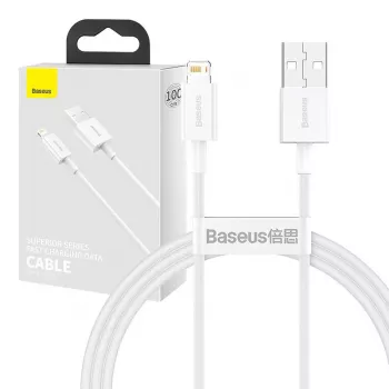 Baseus CALYS-A02 mobilný kábel biela 1 m USB A Lightning