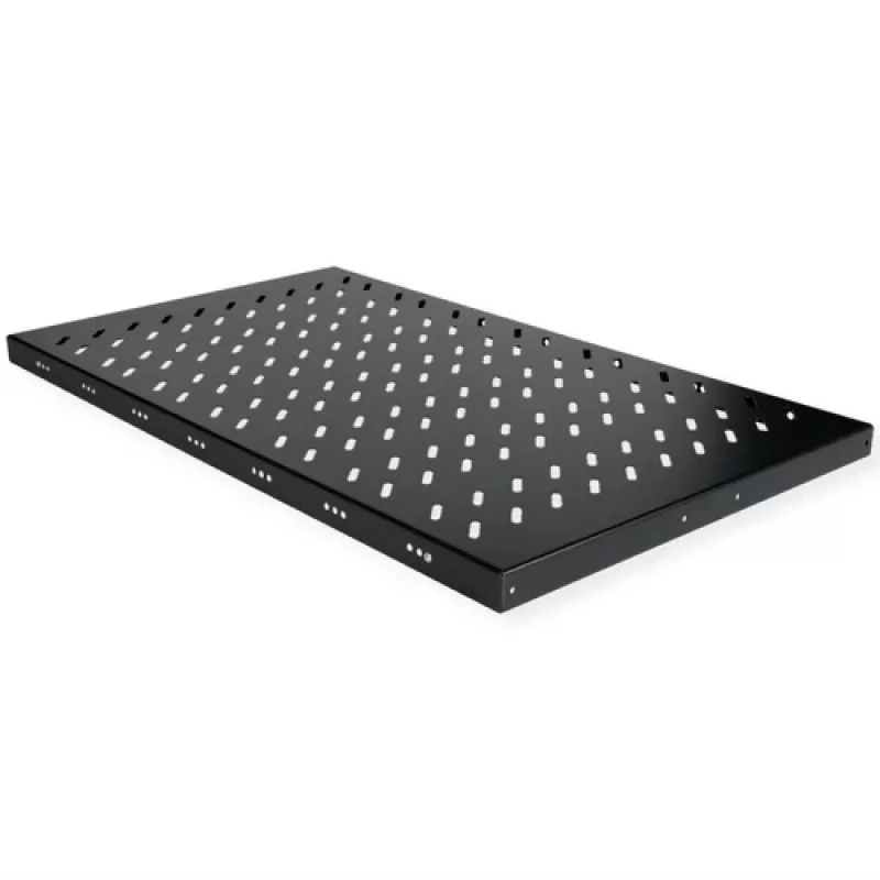 Racková polica ROLINE 19 inch 1U 50 kg čierna oceľ