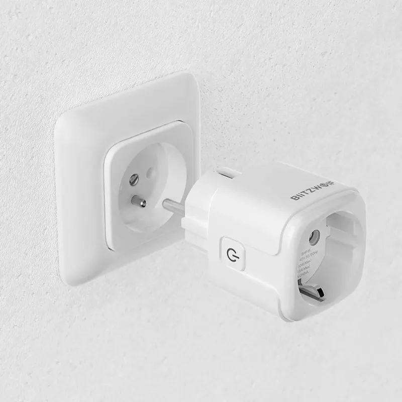 Inteligentná zásuvka BlitzWolf BW-SHP15 ZigBee 3680W — podomietková Wi-Fi/ZigBee kompatibilná zásuvka