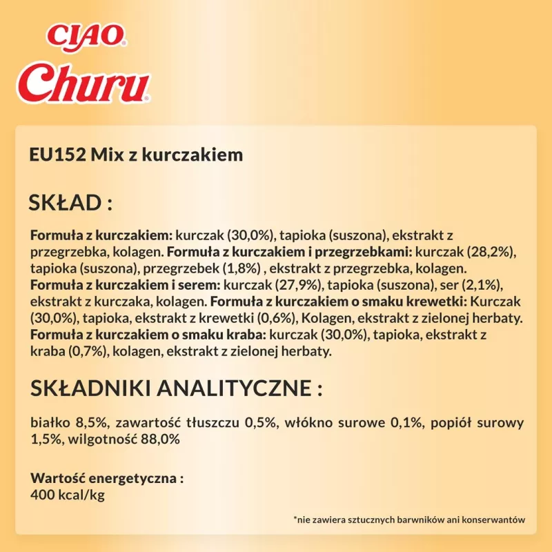 INABA Churu Varieties Chicken - mačacie maškrty - 50 x 14g