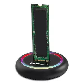 M.2 SSD dokovacia stanica QOLTEC 52275 pre SATA a NVMe disky, USB pripojenie