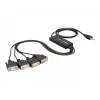 DeLock USB2.0 > 4 x sériový adaptér - sériový adaptér - USB - RS-232 x 4 (61887)