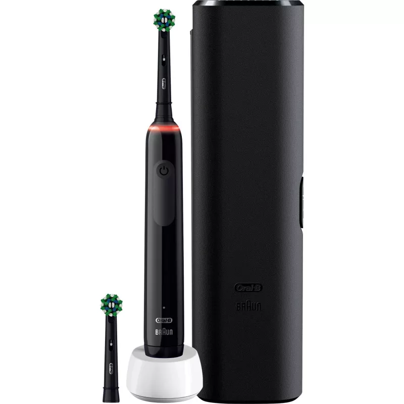 Oral-B Pro 3 3500 rotačná zubná kefka pre dospelých čierna