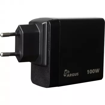 PD nabíjačka INTER-TECH PD-3100 100W USB-C čierna rýchly napájací zdroj