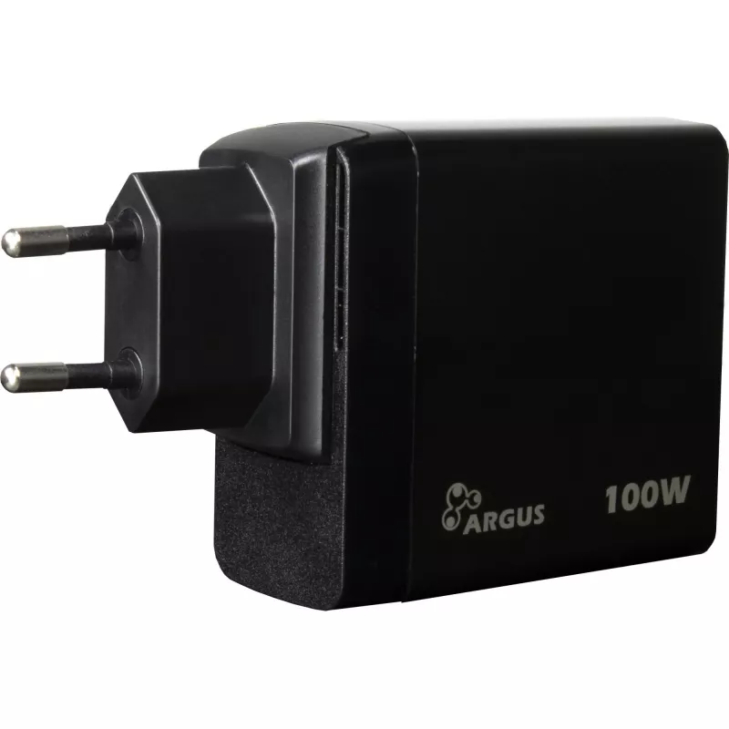 PD nabíjačka INTER-TECH PD-3100 100W USB-C čierna rýchly napájací zdroj