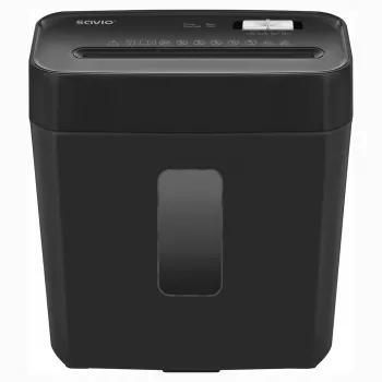 Skartovačka SAVIO ND-01, krížový rez 4 x 32 mm, nádoba 11 l, 230 W, čierna, 72 dB
