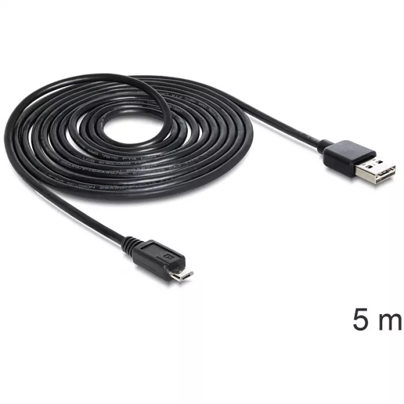DeLOCK EASY-USB 2.0-A na Micro-B kábel 5m