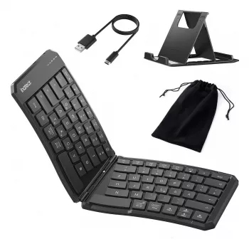 Inateck Full-Size zakrivená Bluetooth klávesnica N0131 QWERTZ nožnicové spínače čierna