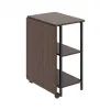 Maclean Loft sklápací stôl, rozmery: 107x45x75 cm, max. 150 kg, s doskou stola, tmavá orechová farba, MC-411 B