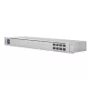 Spravovaný L2 sieťový switch UBIQUITI USW-Aggregation — 8 SFP+ slotov, podpora 10G, bez ventilátora, 1U rack, strieborná