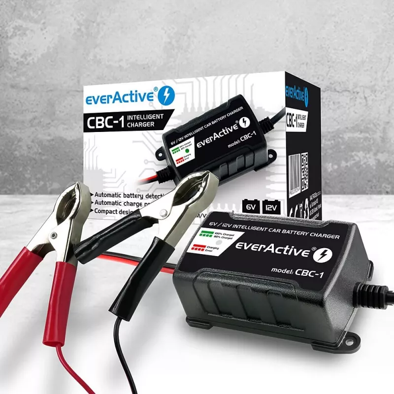 Nabíjačka autobatérie everActive CBC1 6V/12V