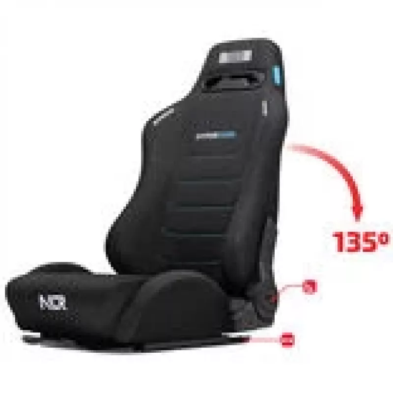 Pretekárska sedačka Next Level Racing ERS3 HYPERCOOL s vetraním čierna — sedačka pre Sim-Racing kokpit