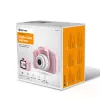 Detský digitálny fotoaparát DENVER KCA-1340RO — kompaktný 85 g, ružový