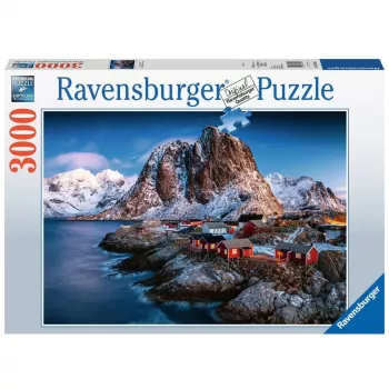 Puzzle Ravensburger Lofoten Nórsko 3000 dielikov krajina