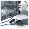 USB kábel RealPower MagneticCharge2 1 m modrý rýchle nabíjanie prenos dát