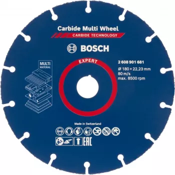 Rezný kotúč Bosch EXPERT Carbide MultiWheel 180 mm Ø, otvor 22,23 mm