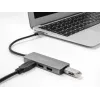 DeLOCK 63171 USB Hub 3.2 Gen 1 Type-A 5000 Mbit/s sivý