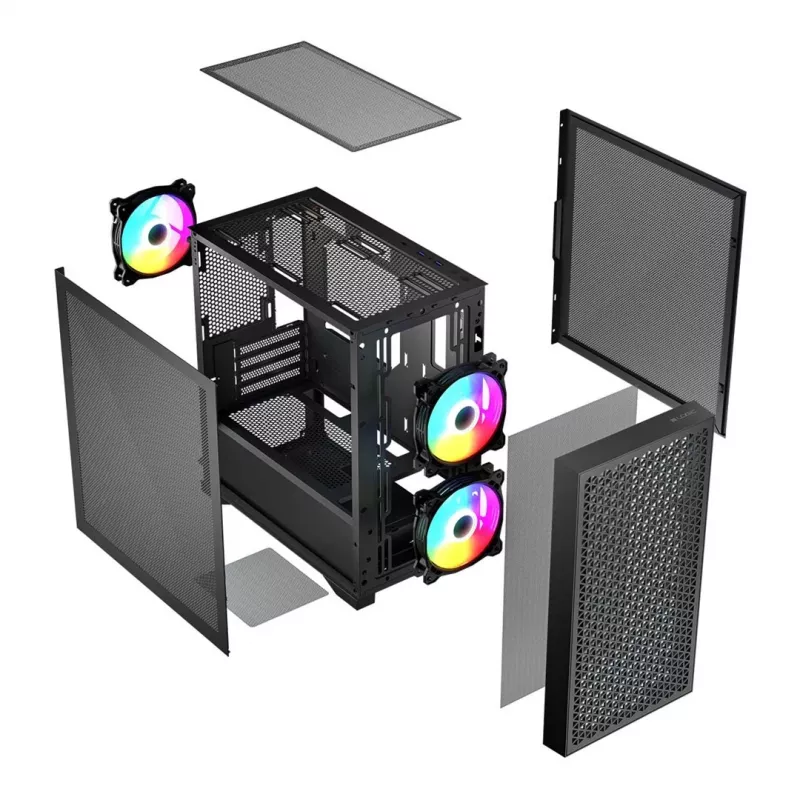 Logic DART PRO ARGB MINI USB-C PC skriňa čierna