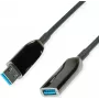 ROLINE USB kábel 12.04.1076 USB 3.2 Gen 1 15 m USB A čierny