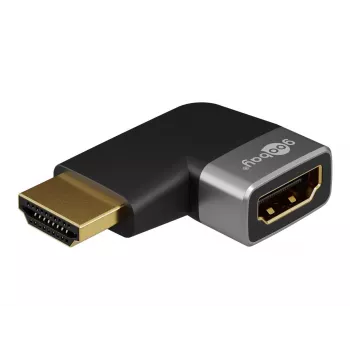 Pro Plus - HDMI - uhlový adaptér 90° vertikálny - čierny