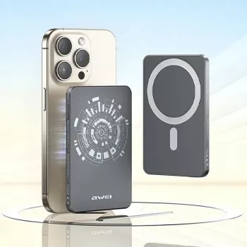 Powerbank indukčný MagSafe 5000mAh P112K sivá Awei AWE000196