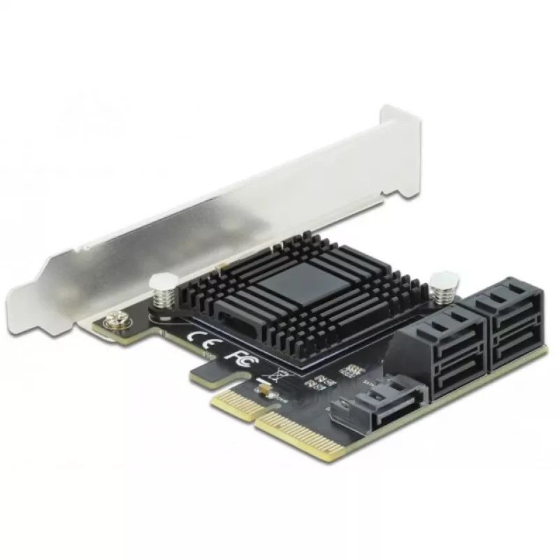 SATA PCI Express x4 karta DeLOCK 5 portov low profile formát