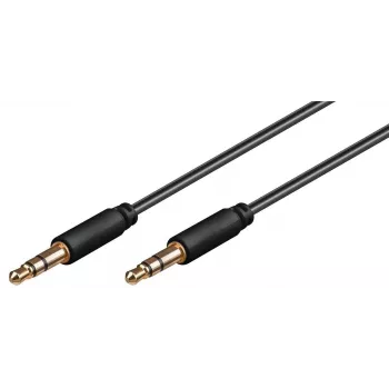 Microconnect AUDLL05 audiokábel 0,5 m 3,5 mm čierna