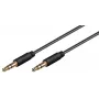 Microconnect AUDLL05 audiokábel 0,5 m 3,5 mm čierna
