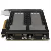 Mobilný úložný rám RAIDSONIC ToughArmor MB842MP-B — 2 výmenné šachty pre M.2 NVMe, PCIe 4.0 x16