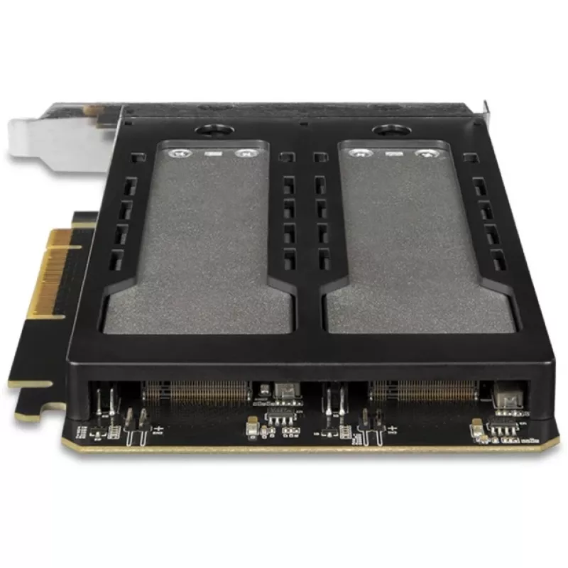 Mobilný úložný rám RAIDSONIC ToughArmor MB842MP-B — 2 výmenné šachty pre M.2 NVMe, PCIe 4.0 x16