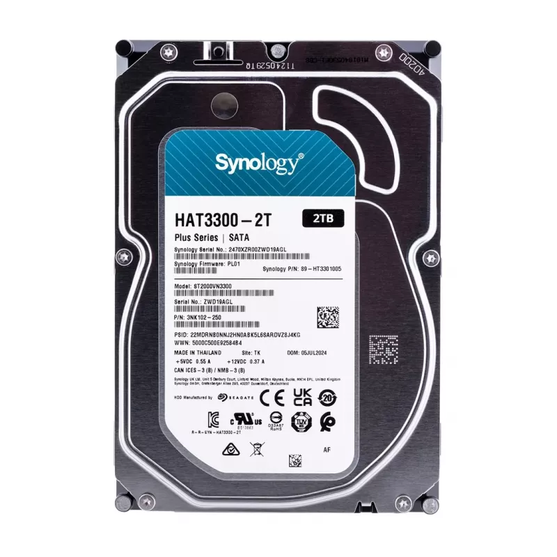 Synology Plus Series HAT3300 - pevný disk - 2 TB - interný - 3.5