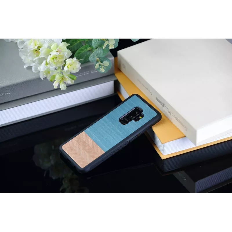 Puzdro na smartphone man and wood pre Samsung Galaxy S9 Plus — Denim čierna