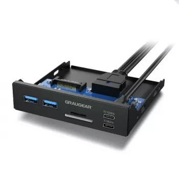 Graugear USB-HUB+čítačka kariet Multi Front Panel, Type-C USB retail (G-MP01CR)