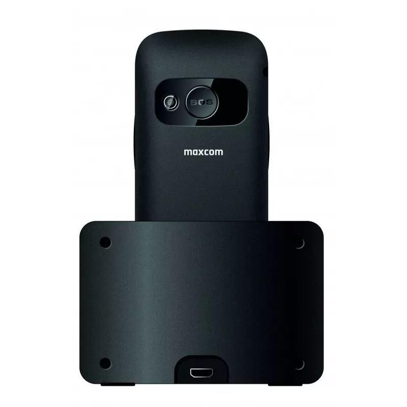 MaxCom MM720 SE mobilný telefón pre seniorov, 2,2-palcový displej, GSM 900/1800, čierny