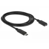 USB kábel DeLOCK 85534 USB 3.2 Gen 1 1,5 m USB C čierny