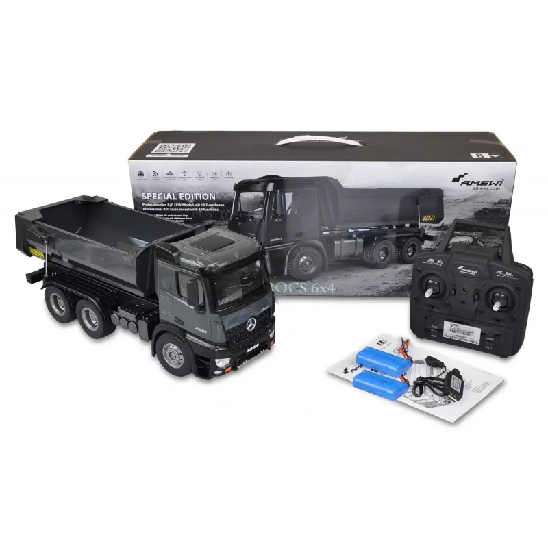 Traktor kamión Amewi Mercedes Arocs Kipper Pro