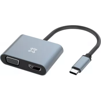 XtremeMac Type-C na HDMI & VGA adaptér - adaptér - Digital/Dáta (XWH-ACVH-13)