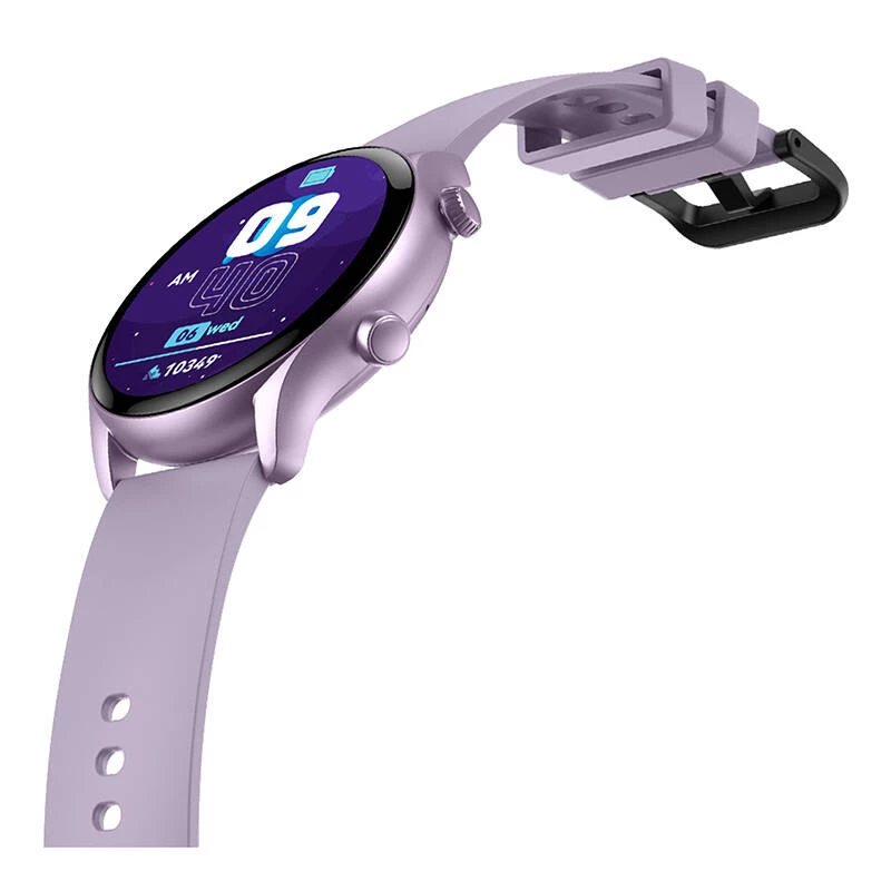 Smartwatch Zeblaze Btalk 3 Plus – 1,39 palca (3,53 cm) IPS 360×360 px, dotykový displej, silikónový náramok, fialová