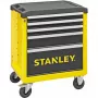 Nástrojový vozík Stanley STST74305-1 s 5 zásuvkami, žltá/čierna, 3 ploché + 2 vysoké zásuvky