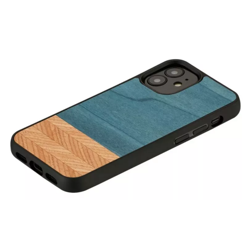 Puzdro na telefón Man and Wood pre iPhone 12 mini — Denim čierna