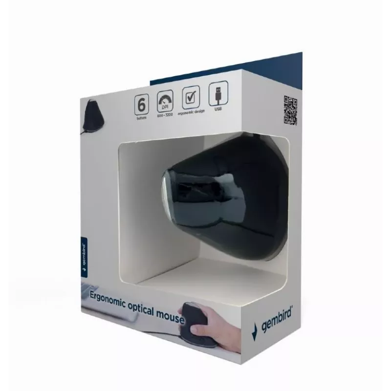 Myš Gembird MUS-ERGO-03 USB Type-A optická pravá
