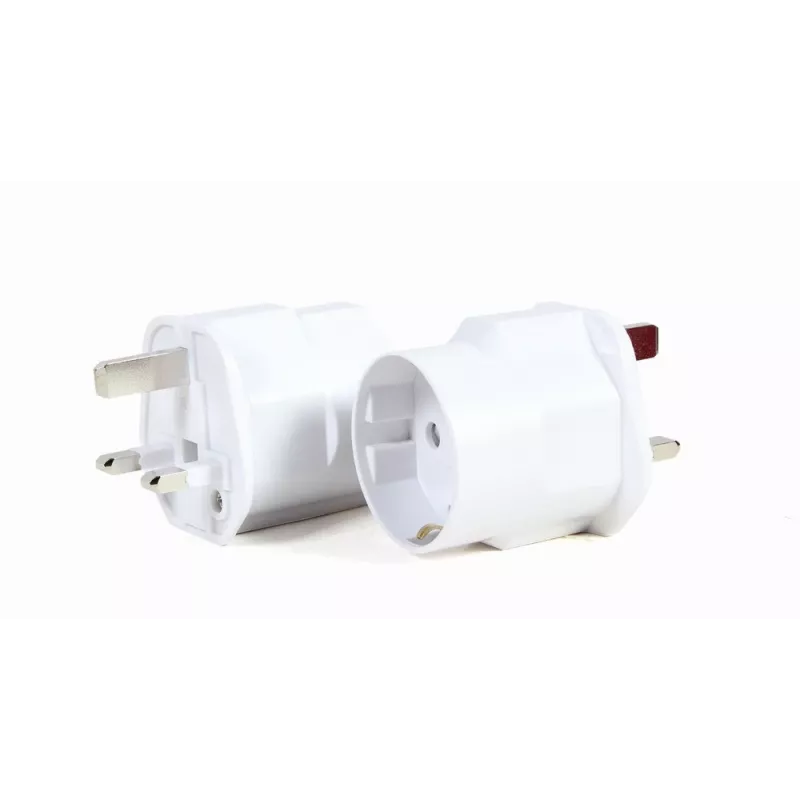 Gembird A-AC-EUFUKM-01 AC napájací adaptér, EU-Schuko zásuvka na UK konektor, 13 A
