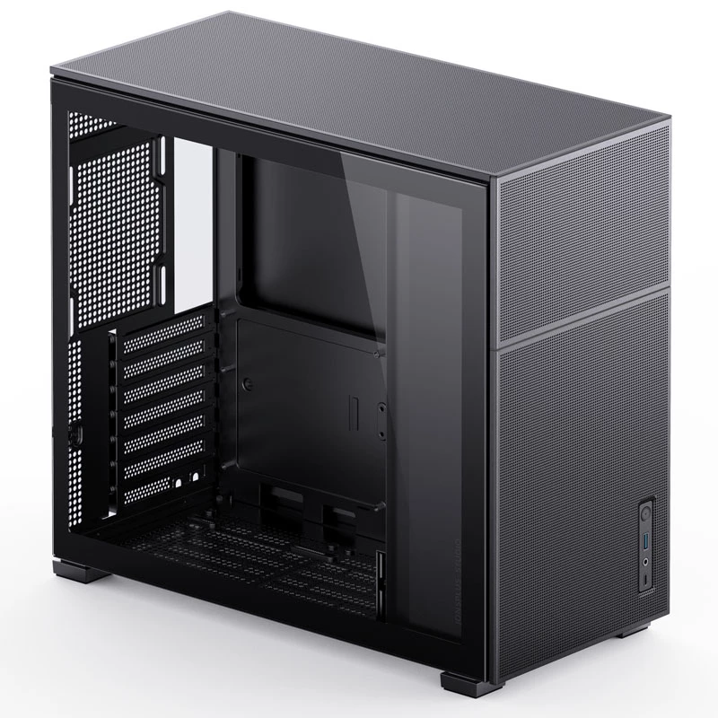 Jonsbo D41 Mesh Standard ATX PC skriňa – čierna, temperované sklo
