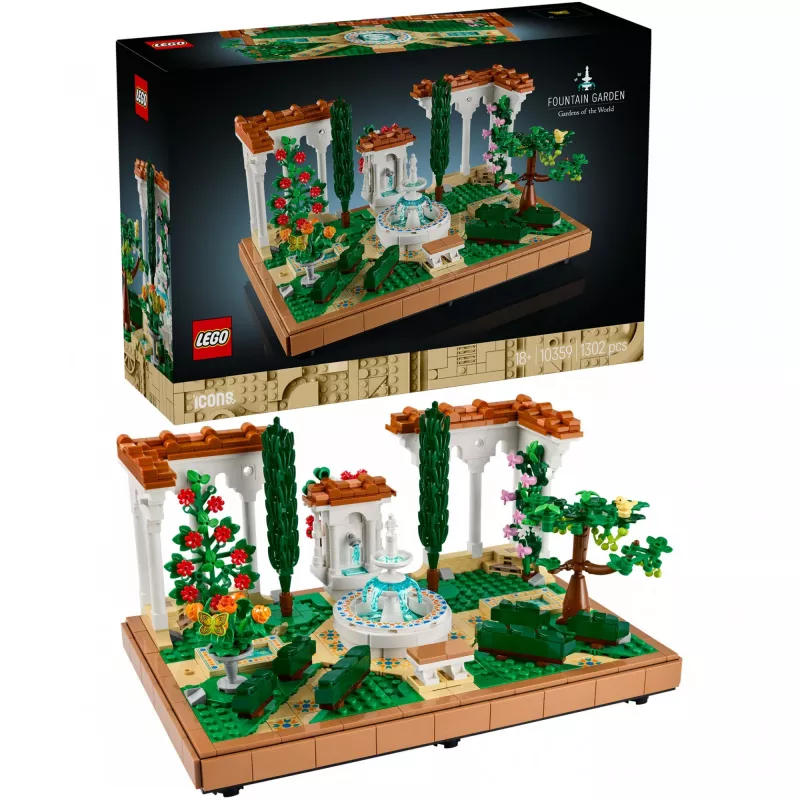 LEGO ICONS 10359 Záhrada s fontánou
