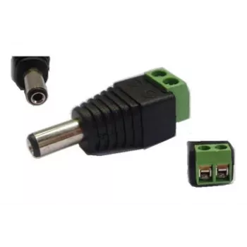 DC konektor samec 5,5 × 2,1 mm od extra digital, model PMC, balenie 10 ks