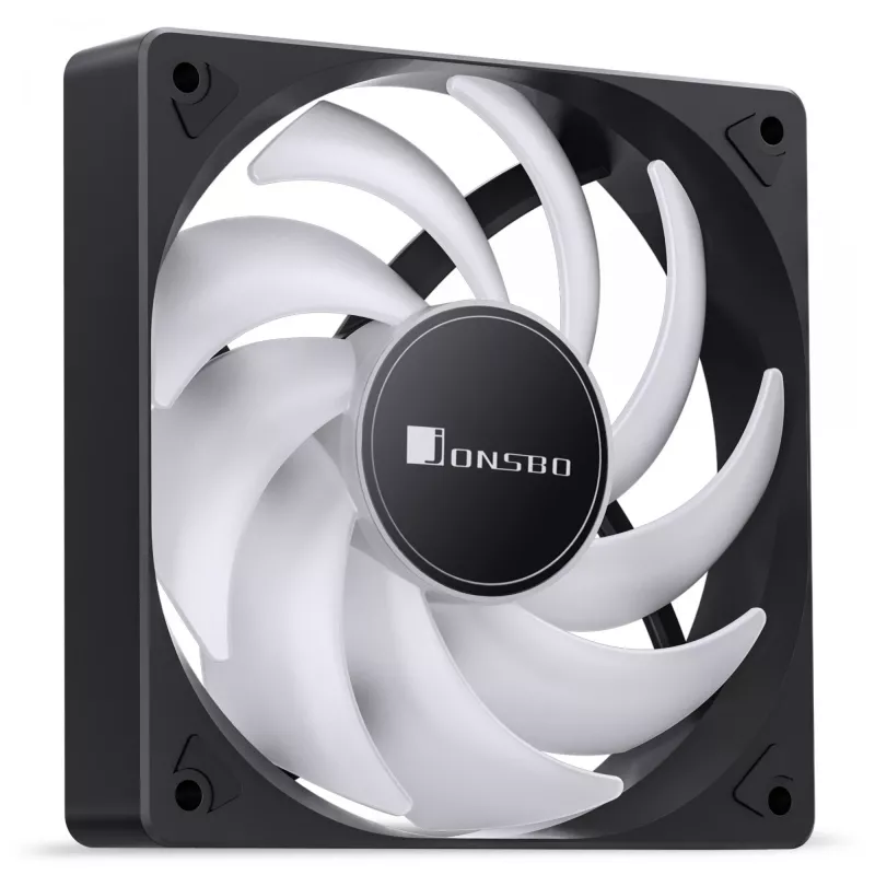 JONSBO SL-120CW 120 mm RGB ventilátor do skrinky, 3-pin, biely