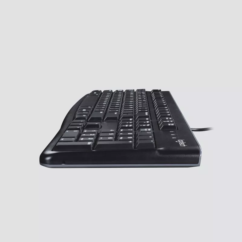 Logitech Desktop MK120 Combo, čierna, káblová, švajčiarske rozloženie, 920-002504