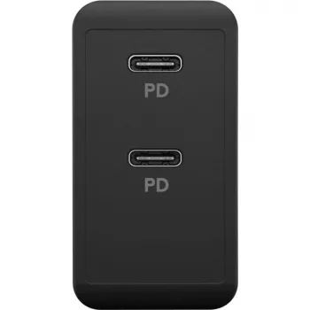 Interiérová nabíjačka Goobay 61757 rýchle nabíjanie USB Type-C 2 porty čierna
